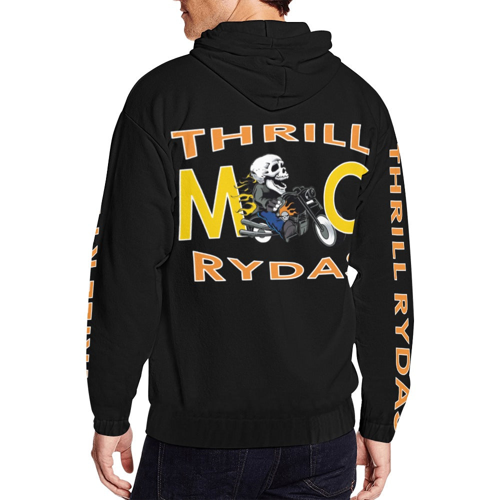 Thrill Rydas Zippered Hoodie Blk