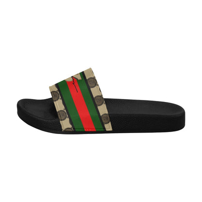 RR Gucci Inspired Slides Brwn - Mens and Womens