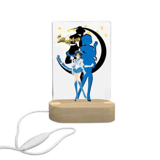 Sailor Mercury 7 Color Acrylic Nightlight 5" x 7.5"