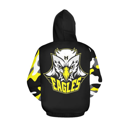 HYA Eagles Silky Hoodie Camo Blk