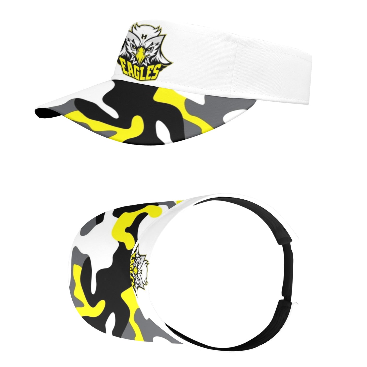 HYA Eagles Sports Visor Camo Wht