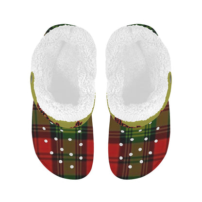 RR Christmas Fleece Lined Foam Clogs - Grinch Wht