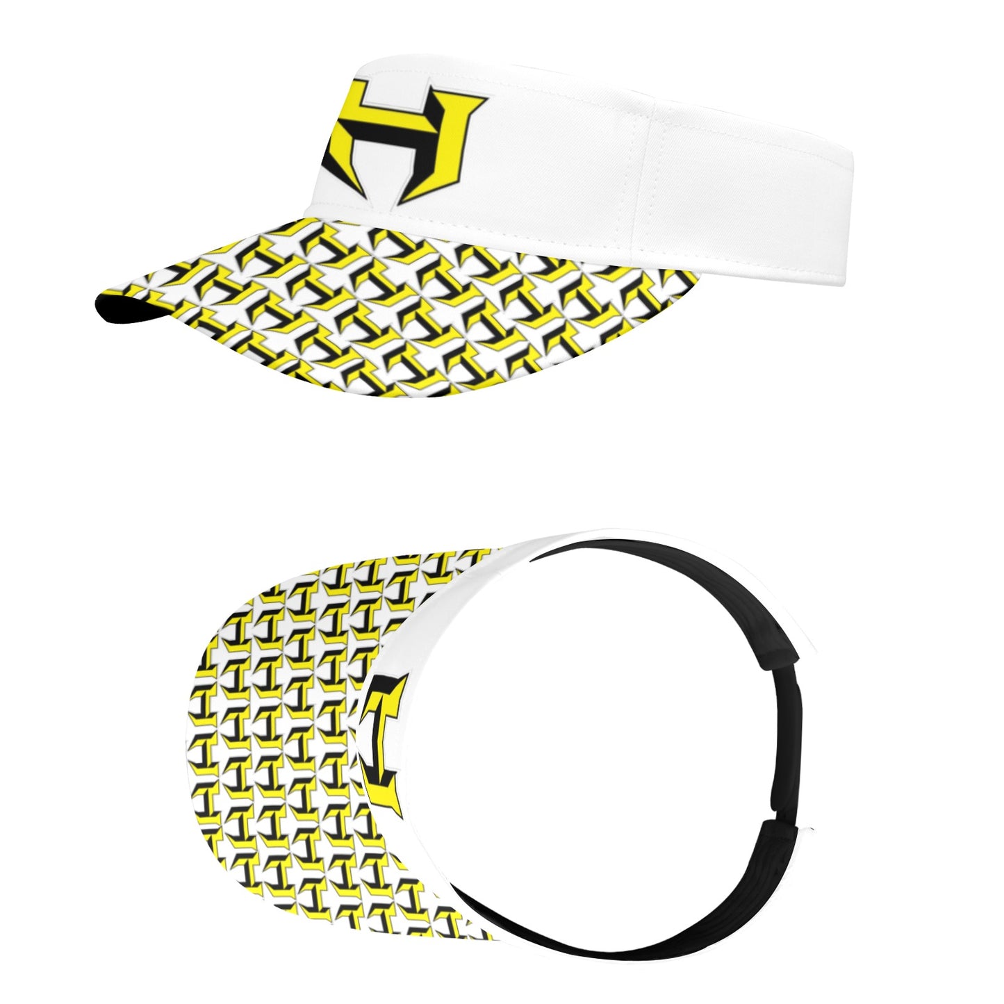 HYA Eagles Sports Visor H Print Wht