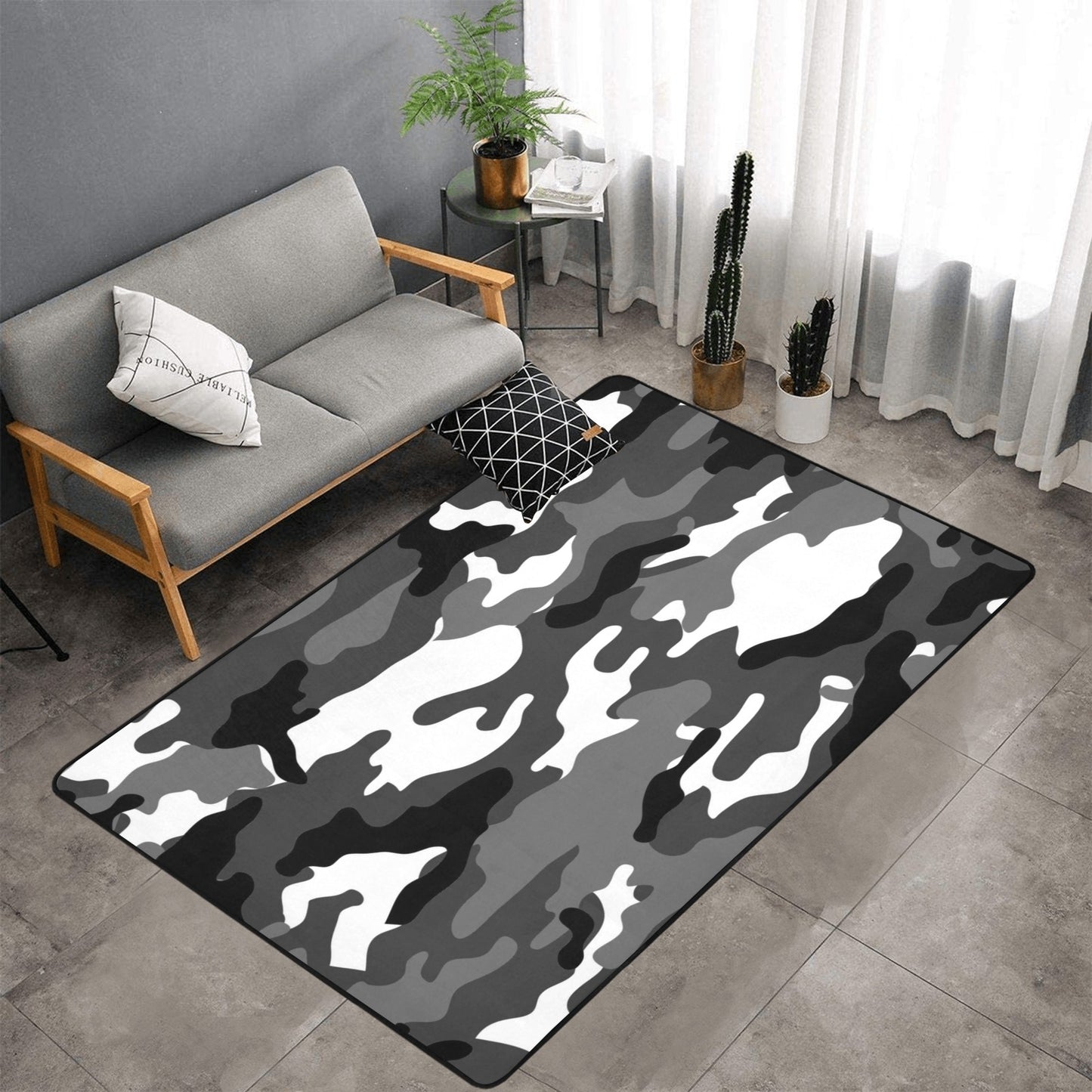 Camo Area Rug 7'x5'