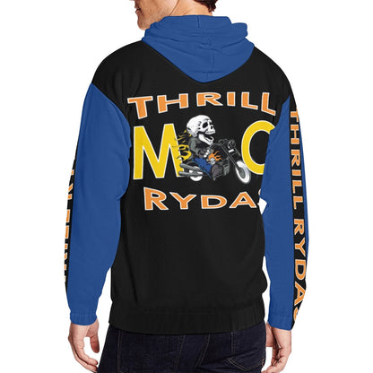 Thrill Rydas Zippered Hoodie Blk/Blu