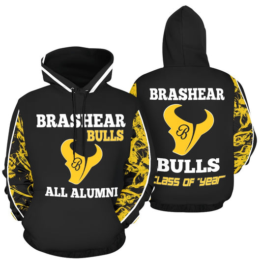Brashear Bulls High School Alumni Hoodie - Customize with your graduation year.