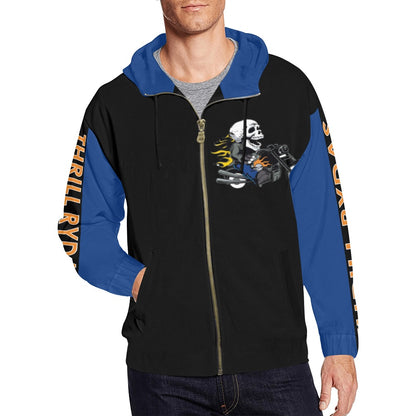 Thrill Rydas Zippered Hoodie Blk/Blu