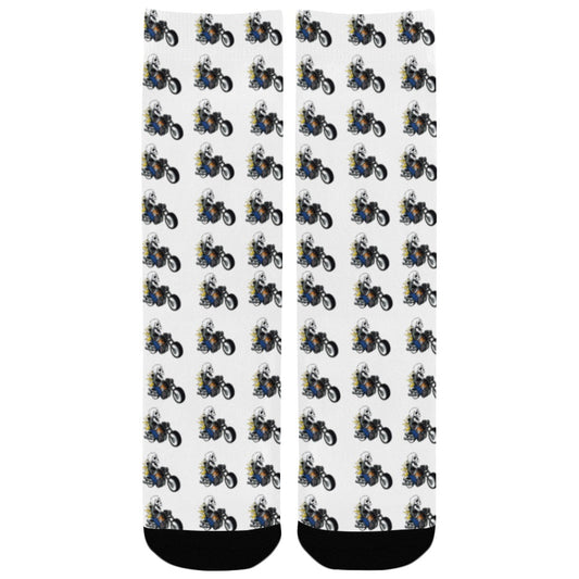 THRILL RYDAS Kids Socks Wht Custom Socks for Kids