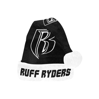 RR Christmas Flannel Santa Hat Blk