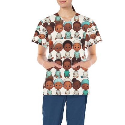 Ladies Scrub Top - Children