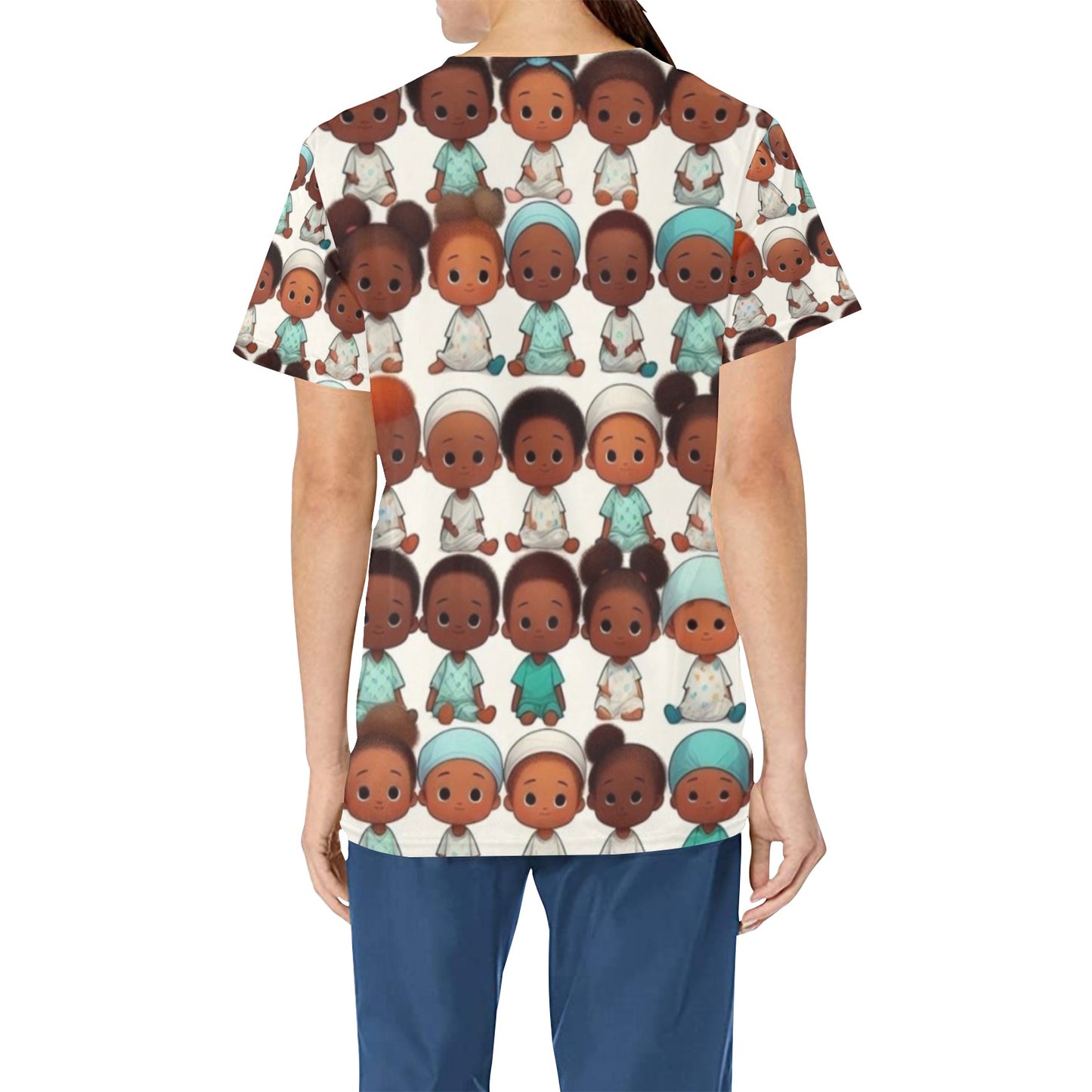 Ladies Scrub Top - Children