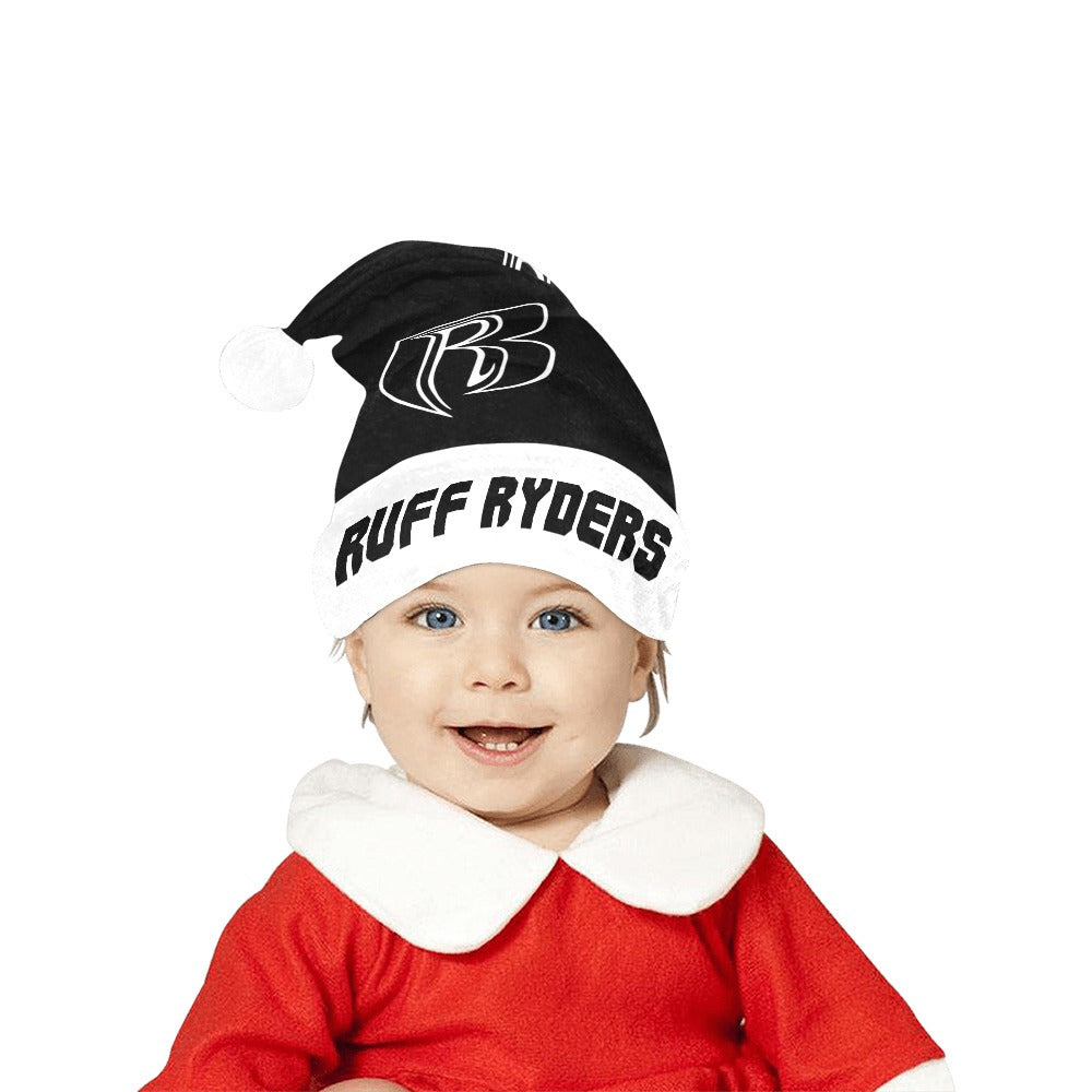 RR Christmas Flannel Santa Hat Blk