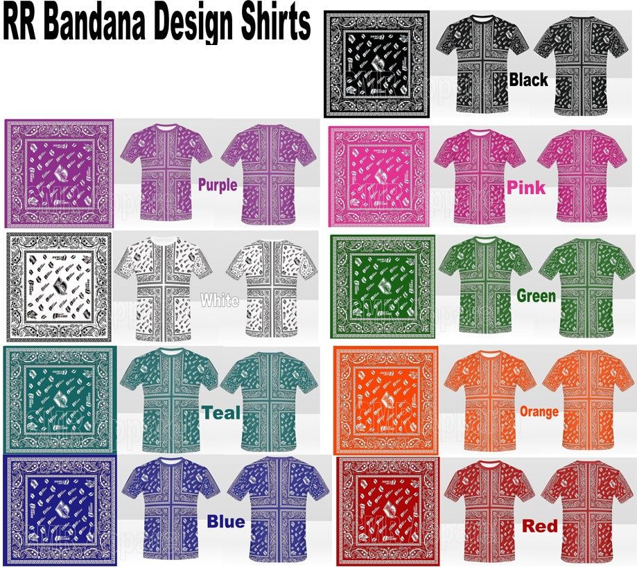 RR Bandana Shirts - 9 Colors Available