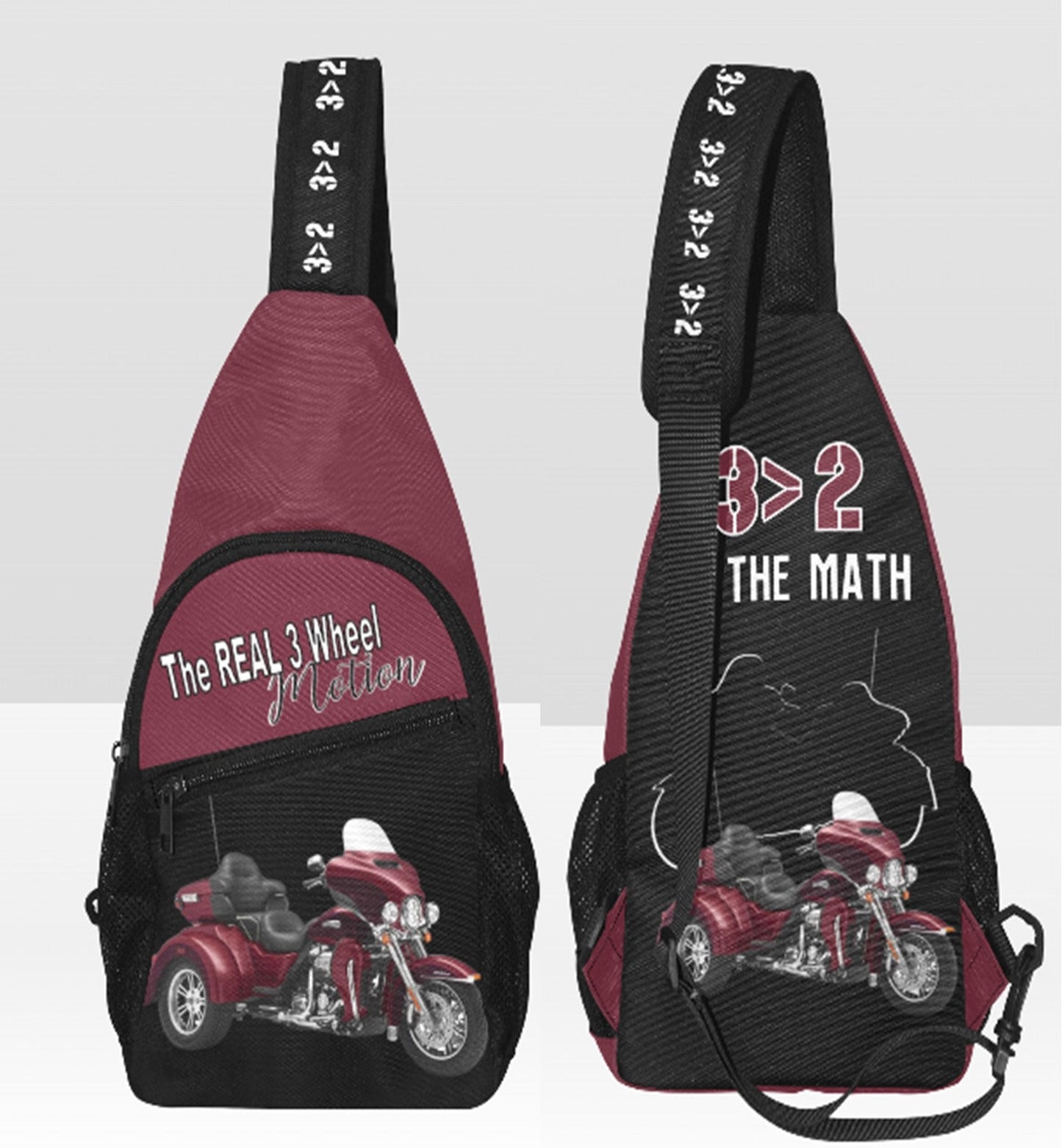 3>2 Customizable Harley Trike Crossbody Bag