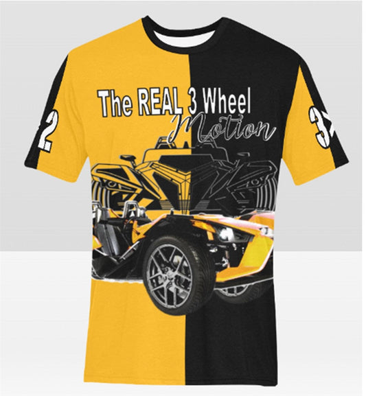 3>2 Customizable Slingshot Tee Blk - Enter your custom bike color for the bike image, right side and sleeves.