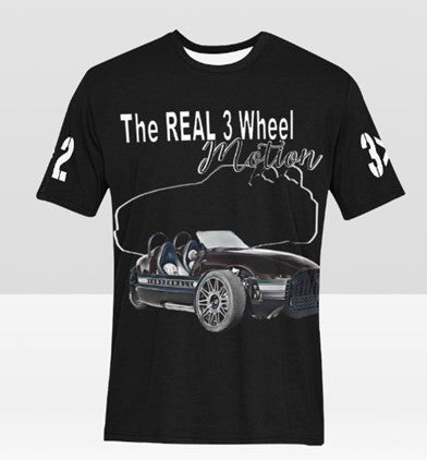 3>2 Customizable Vanderhall Tee Blk - Enter your custom bike color for the bike image, right side and sleeves.