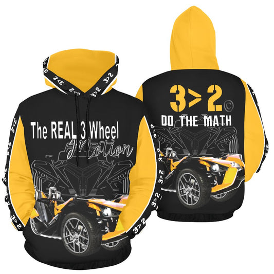 3>2 Customizable Slingshot Pullover Hoodie Blk - Enter your custom bike color for the bike image, sleeves and hood.