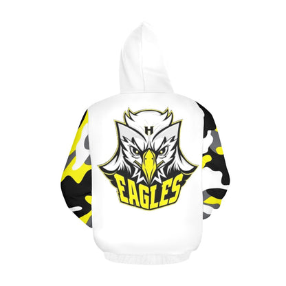 HYA Eagles Silky Hoodie Camo Wht