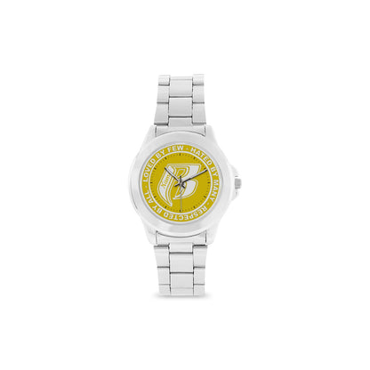 RR Unisex Stainless Steel Watch Yellow - Add your name.