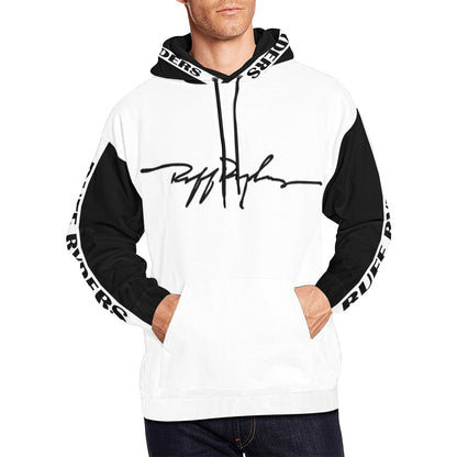 RR Silky Hoodie Wht/Blk