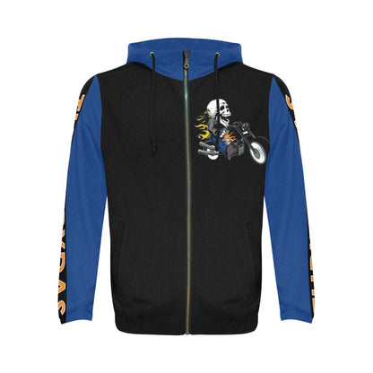 Thrill Rydas Zippered Hoodie Blk/Blu