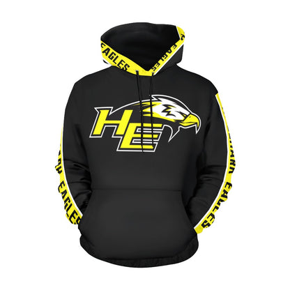 HYA Eagles Silky Hoodie Blk