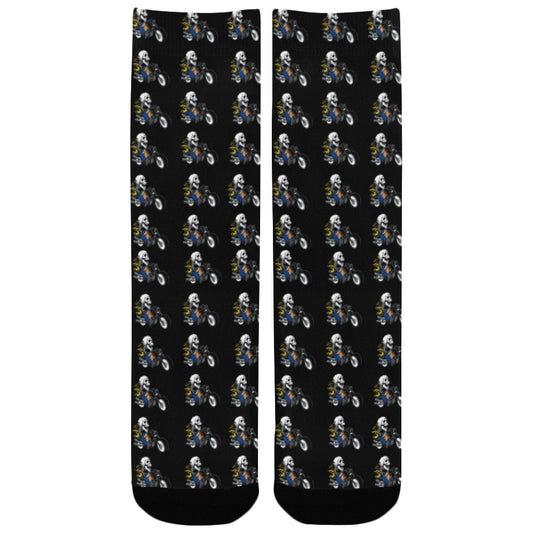 THRILL RYDAS Kids Socks Blk Custom Socks for Kids