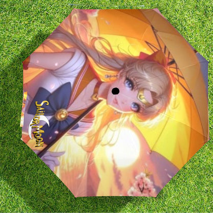 Sailor Venus Semi-Automatic Foldable Umbrella