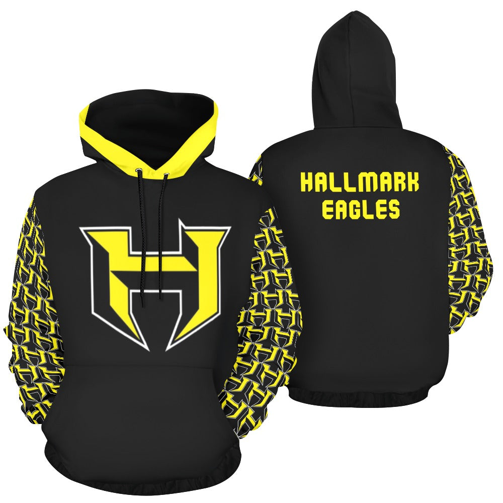 HYA Eagles Silky Hoodie H Print Blk