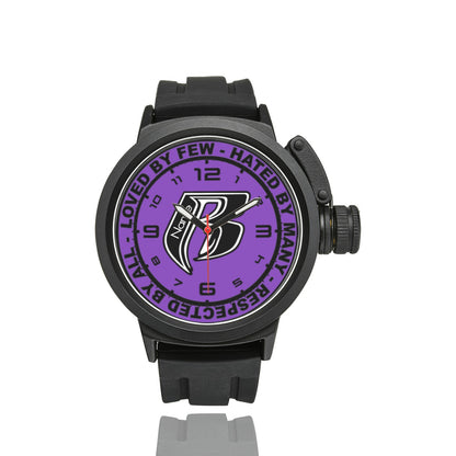 RR Mens Sports Watch Purple - Add your name.