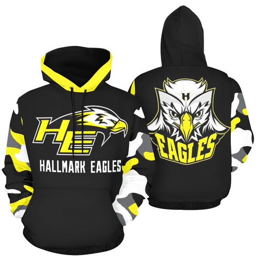 HYA Eagles Silky Hoodie Camo Blk