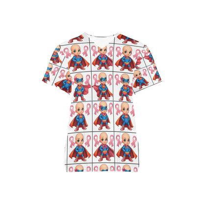 Ladies Scrub Top - Surviving Cancer