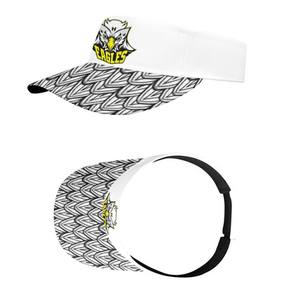 HYA Eagles Sports Visor Eagle Wings Wht