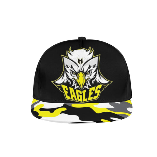 HYA Eagles Snapback Hat Camo Blk